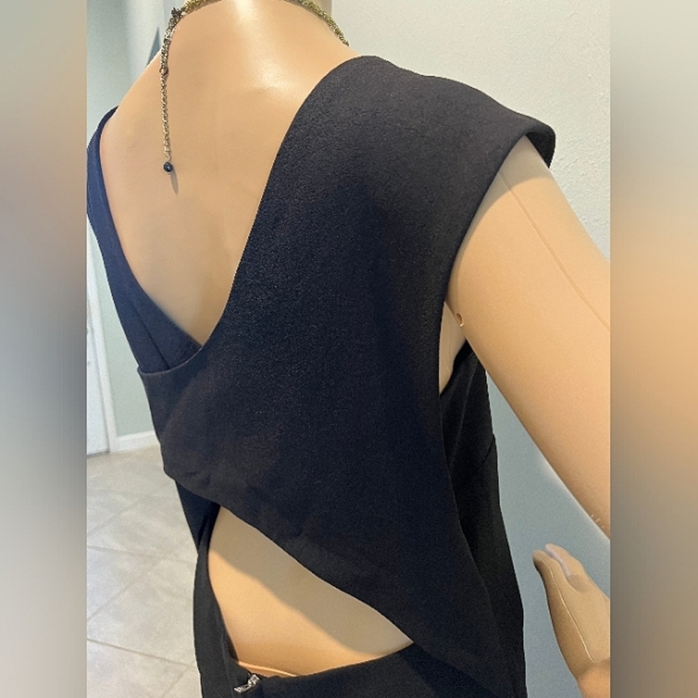 Cute & Sexy IRO Calley Key Hole Black Dress Size 42EU/10US New With Tags - Picture 11 of 16